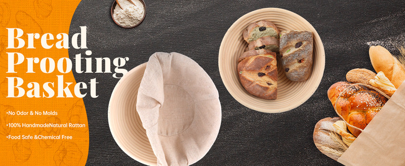 Sourdough Starter Kit, Banneton Bread Proofing Basket, 8.5Inch gallery
