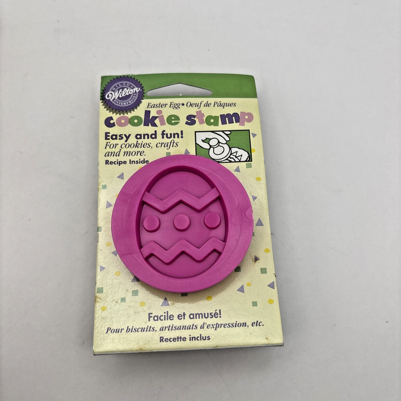 Lot of 4 Wilton Easter Cookie Stamps Basket Easter Egg Flower Bunny Rabbit New gallery