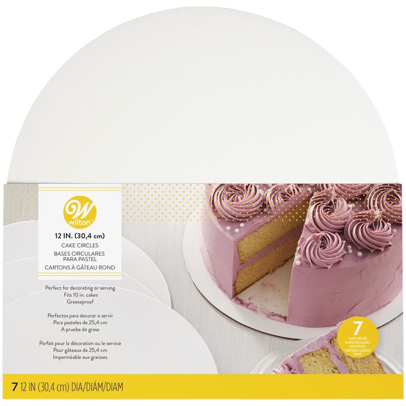 Wilton 12 inch Round Cardboard Cake Boards, 7-Count