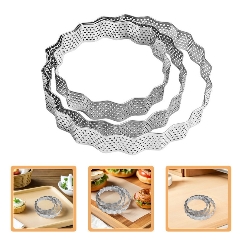 3 Pcs Molds for Cooking Crumpet Mousse Cake Dessert Bake gallery