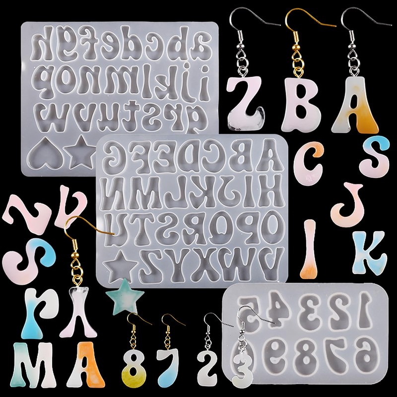 3 Pack Mini Letter Alphabet Resin Casting 2 inches, ymr-letter-mini-3-pack