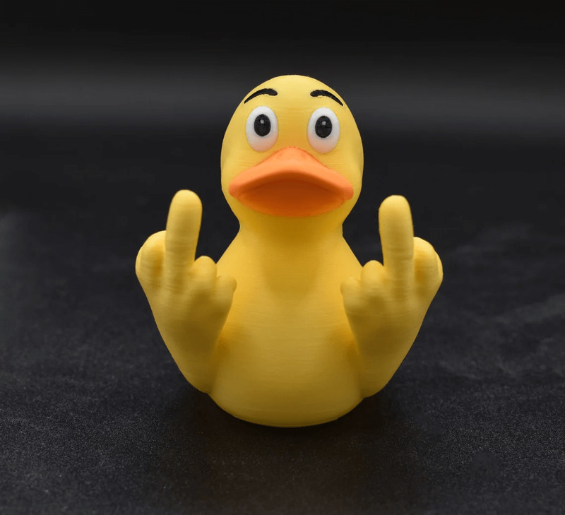 3 in Middle Finger Duck Resin mold gallery