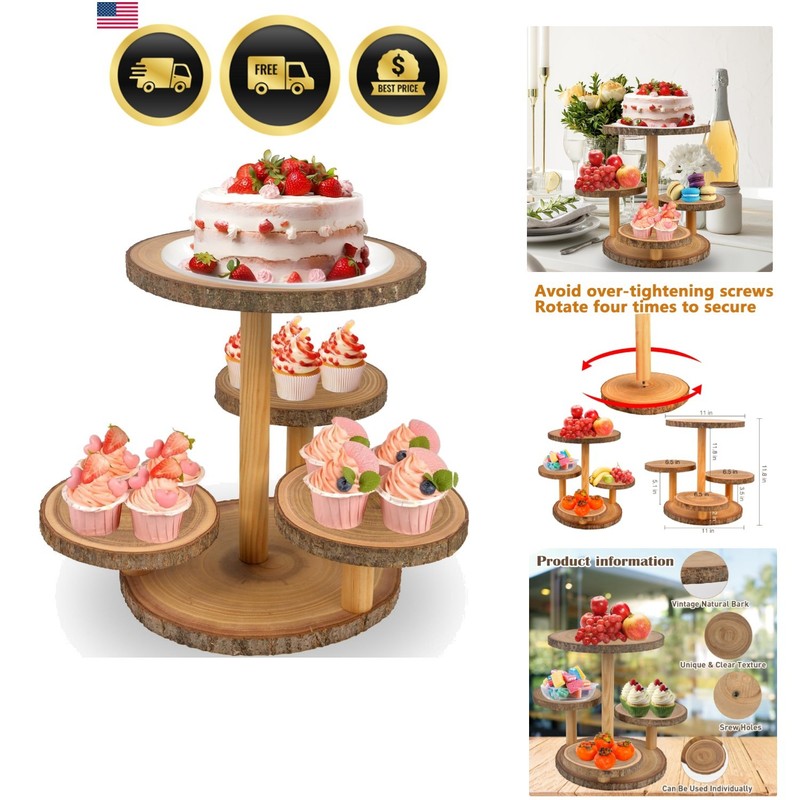 Cupcake Stand Display – 4 Tier Cupcake Stands for 50 Cupcakes, Cupcake Tower|…
