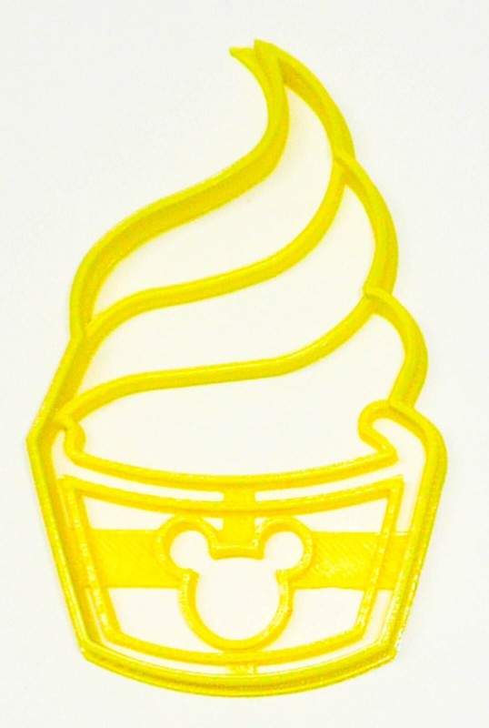 MICKEY MOUSE PINEAPPLE WHIP FROZEN DESSERT SNACK FOOD COOKIE CUTTER PR3306