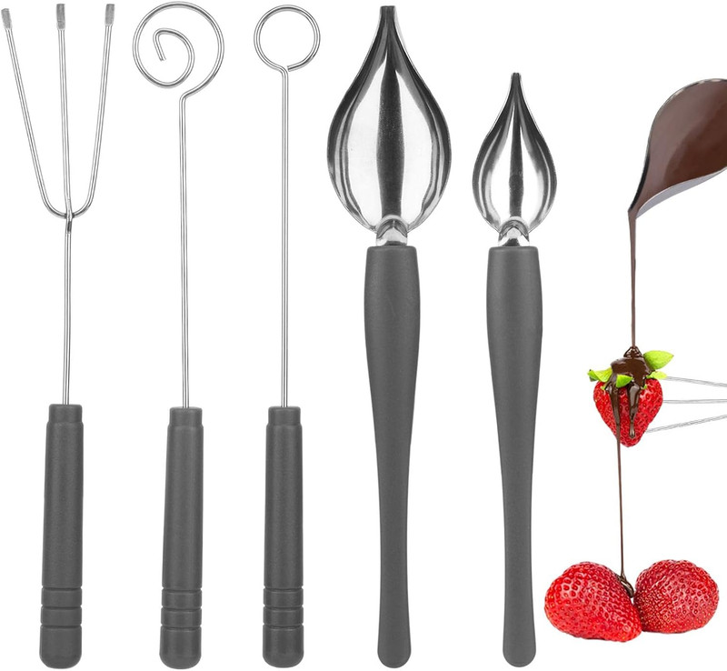 Culinary Decorating Spoons and Forks Set for Cakes, Pastries, and Desserts