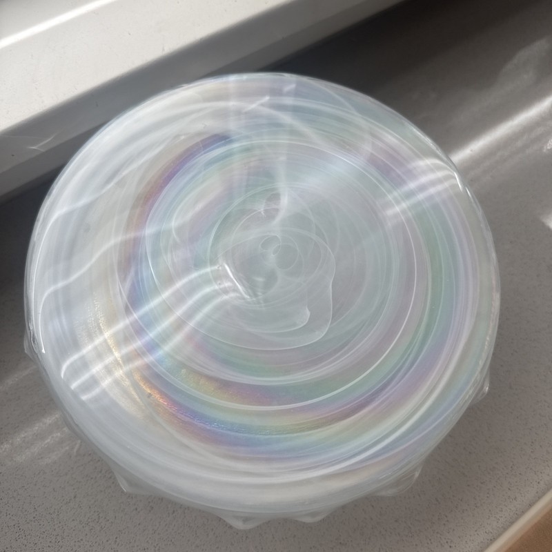 Gorgeous, Iridescent dessert Cake Stand; rainbow, happy, shiny, gallery