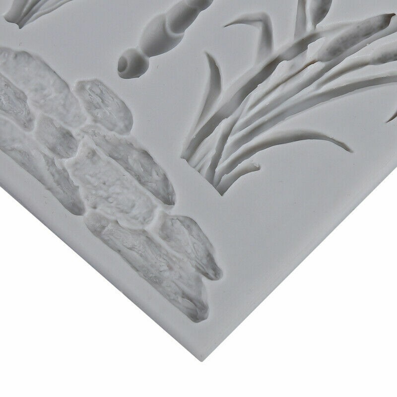 Fondant Cake Dragonfly Grass Flowers Molds Silicone Tools Decorating Mold gallery