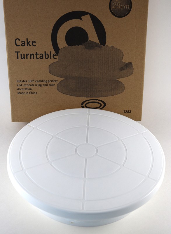 10 7/8 Inch Rotating Cake Turntable Round Revolving Decorating Stand Lightweight gallery