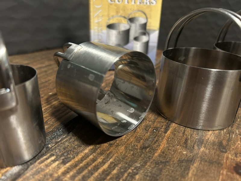 RSVP Set Of 4 Round Biscuit Cookie Cutters Stainless Steel - Fast Free Shipping gallery