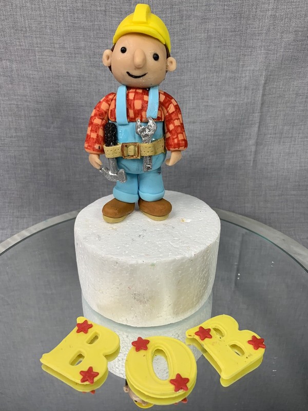 Edible Bob The Builder Cake Topper Cake Decoration Birthday Gift Boys Birthday gallery