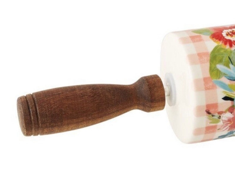 The Pioneer Woman Sweet Romance Blossoms Ceramic Rolling Pin. Great Gift! gallery