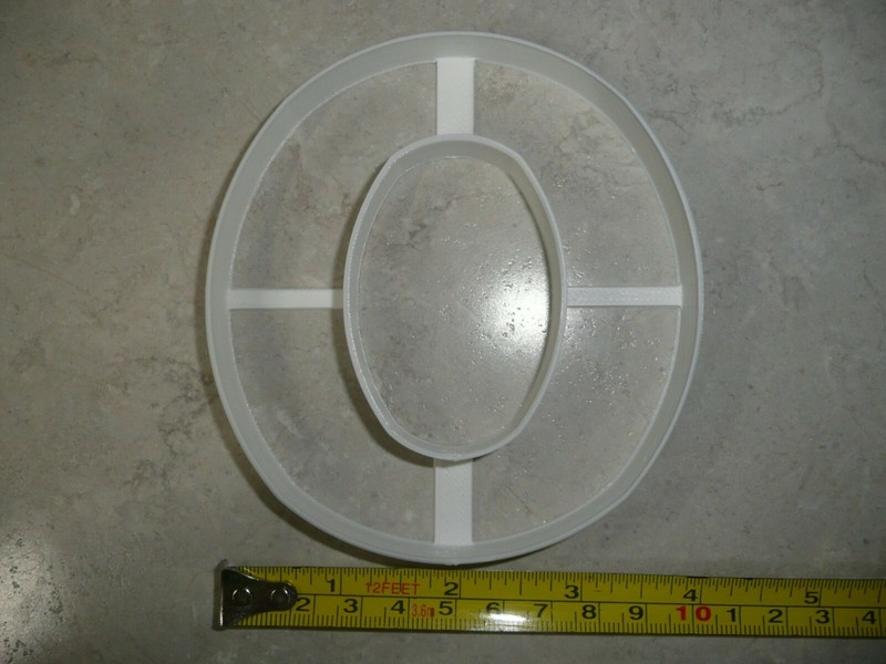 LETTER O 4 INCH UPPERCASE CAPITAL BLOCK FONT COOKIE CUTTER USA PR4228 gallery