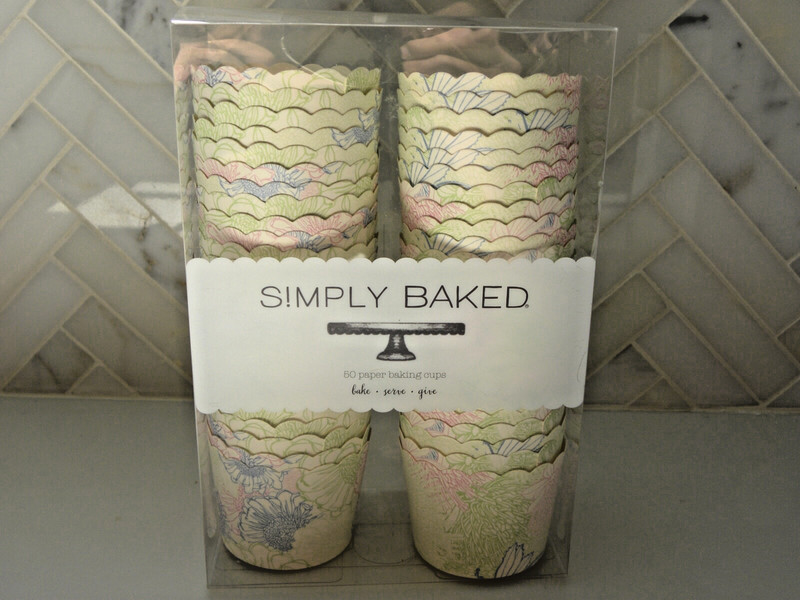 Simply Baked 50 Baking or Snack Cups Rose, Blue, and Green Floral gallery