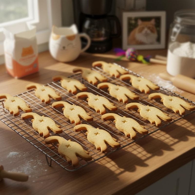 Kitty Butt cookie cutter, 1 piece - Bakerlogy 10.3 cm x 4.3 cm, White gallery