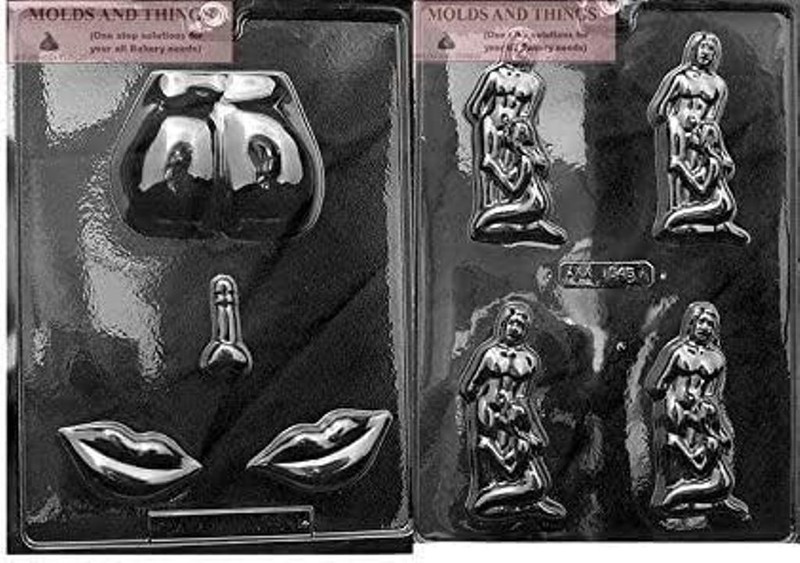 Deep Throat KISS MY lip panis #@*! Adult Chocolate Candy Mold