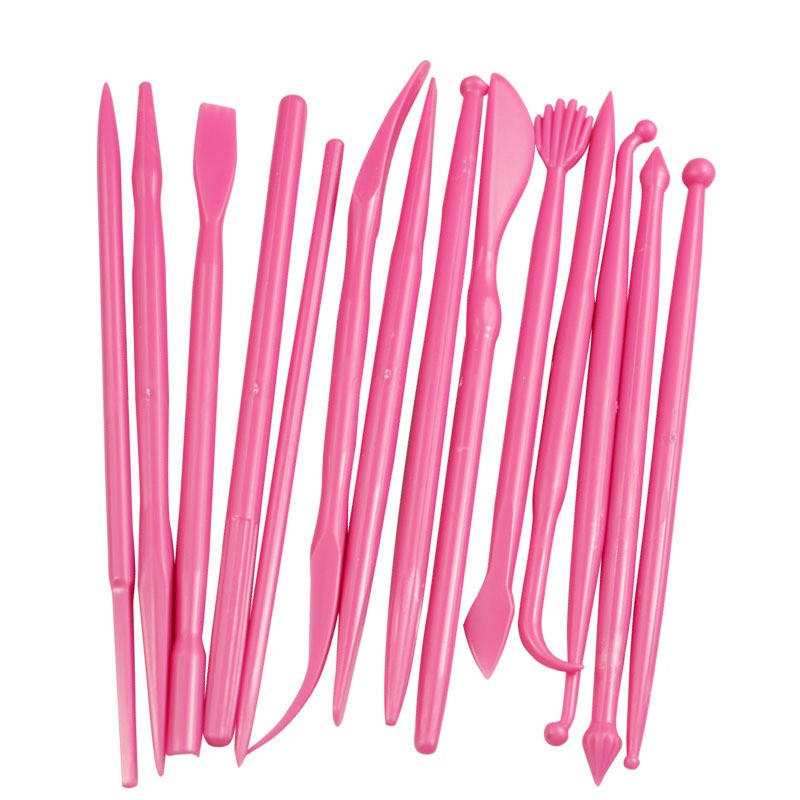 Cake Carved 14pcs Fondant Cake Sugar Flower Sculpture Group Shaping Baking Tool! gallery