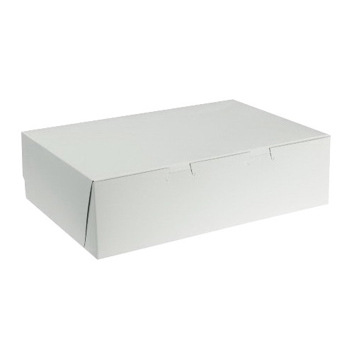 1/4 Sheet Lock Corner Tuck Top 1-Piece Cake Box 14″ L x 10″ W x 4″ D | 100/Case