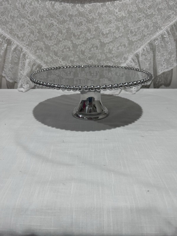 Mariposa Pearled Cake Stand
