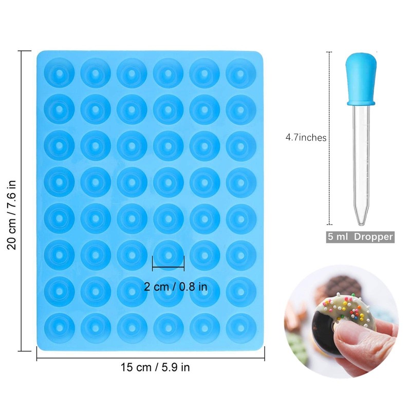 5 Pack Silicone Donut Candy Molds for Caramels Chocolate Ice Cube gallery
