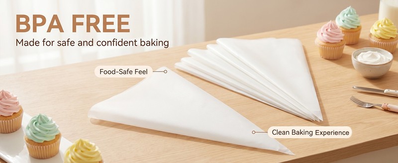 100 Pcs 12 Inch Piping Bags Disposable, Thickened Anti-Burst Pastry Bags for gallery
