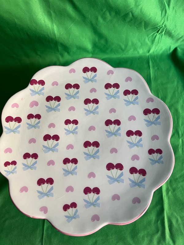 Cake stand - Cherry design and. Pink bow stand. gallery