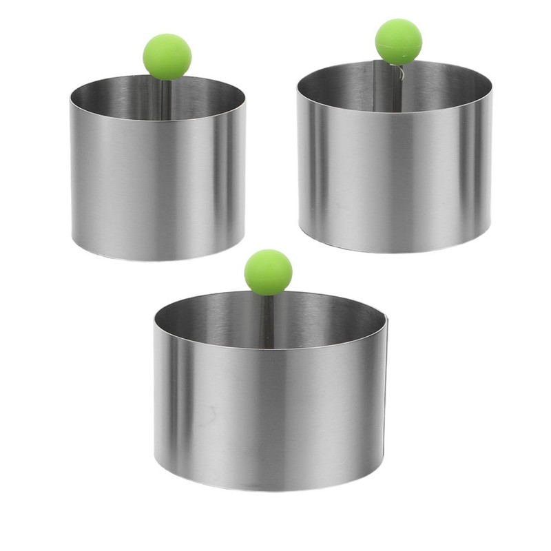 3 Pcs Circle Mousse Mold Cooking Cake Food Molds for Plating gallery