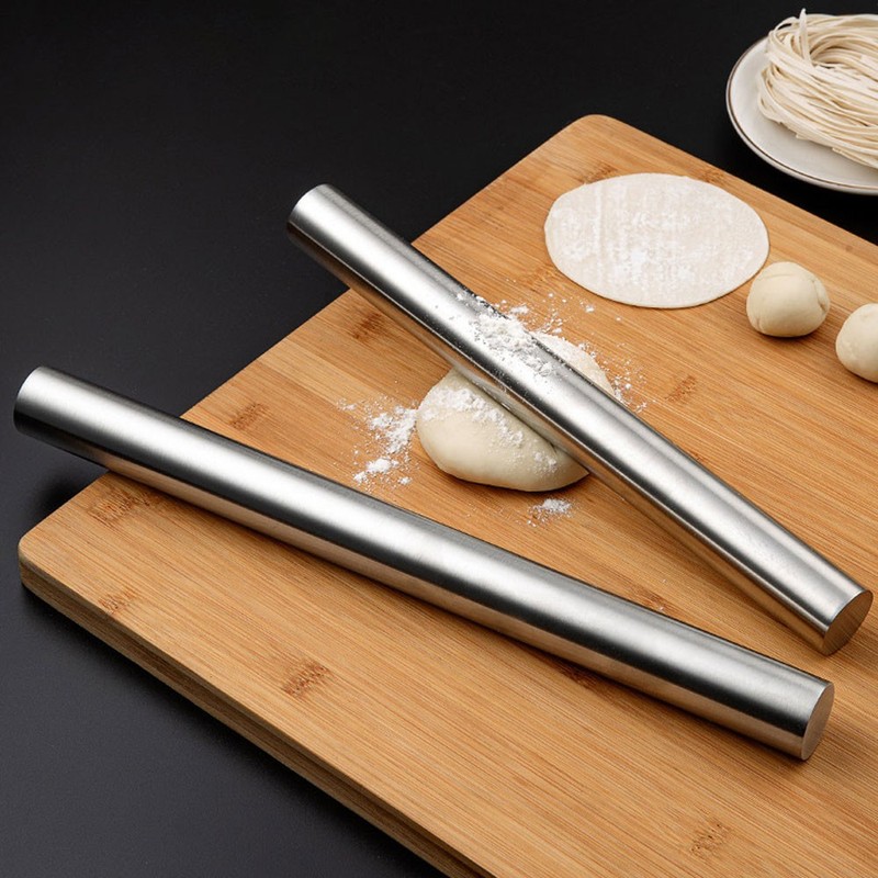 Rolling Pin Non-stick Pastry Dough Roller Baking Making Tool TL gallery