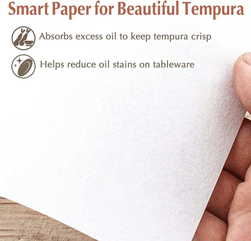 TIKN Japanese a Paper Food Oil Absorbing Cooking Paper for Fried gallery