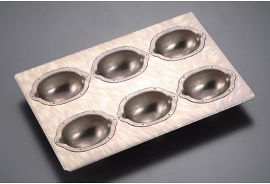 Chiyoda metal Lemon cake Mini Madeleine mold 6P Baking sheet oven