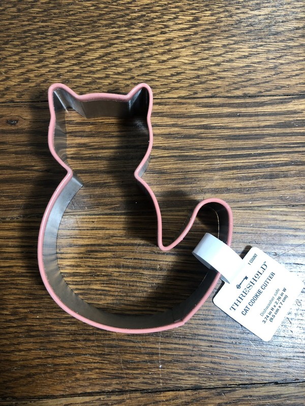 THRESHOLD by Target CAT/KITTY 4″ Stainless Cookie Cutter