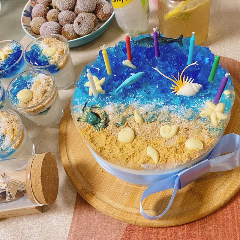 3 PCS Marine Theme Cake Fondant Silicone Mold Seashell Conch Starfish Coral Baki gallery