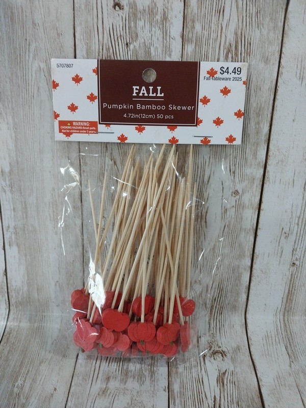 New! Pumpkin Skewer Charcuterie Appetizer Picks Cupcake Toppers 50 Thanksgiving