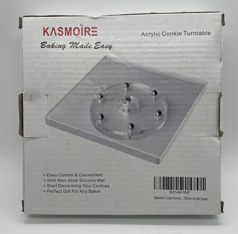 Cookie Decorating Acrylic Turntable Baking Supplies DIY Baker Kasmoire