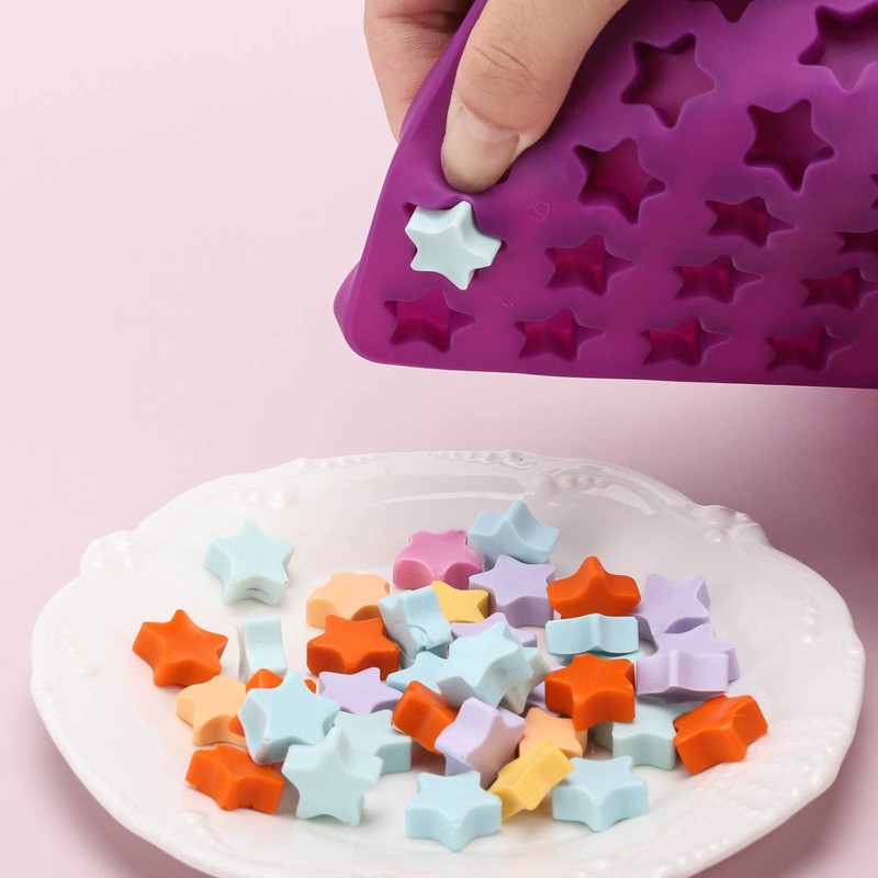 112 Cavity Mini Star Silicone Molds Fun Shaped Shaped-112 Cavity Purple gallery