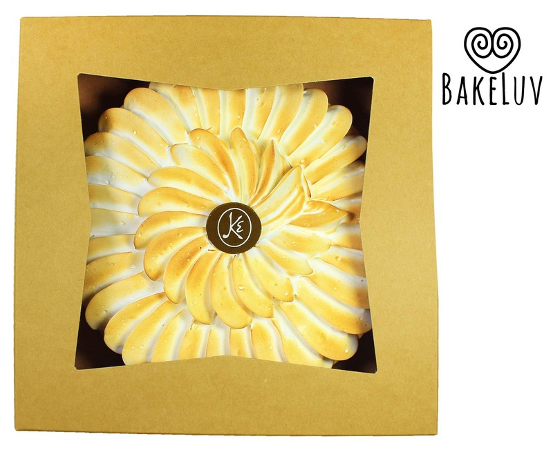 BAKELUV Pie Boxes for 9 Inch Brown 12 Pack 9x9x2.5 Bakery with Window Cookie gallery