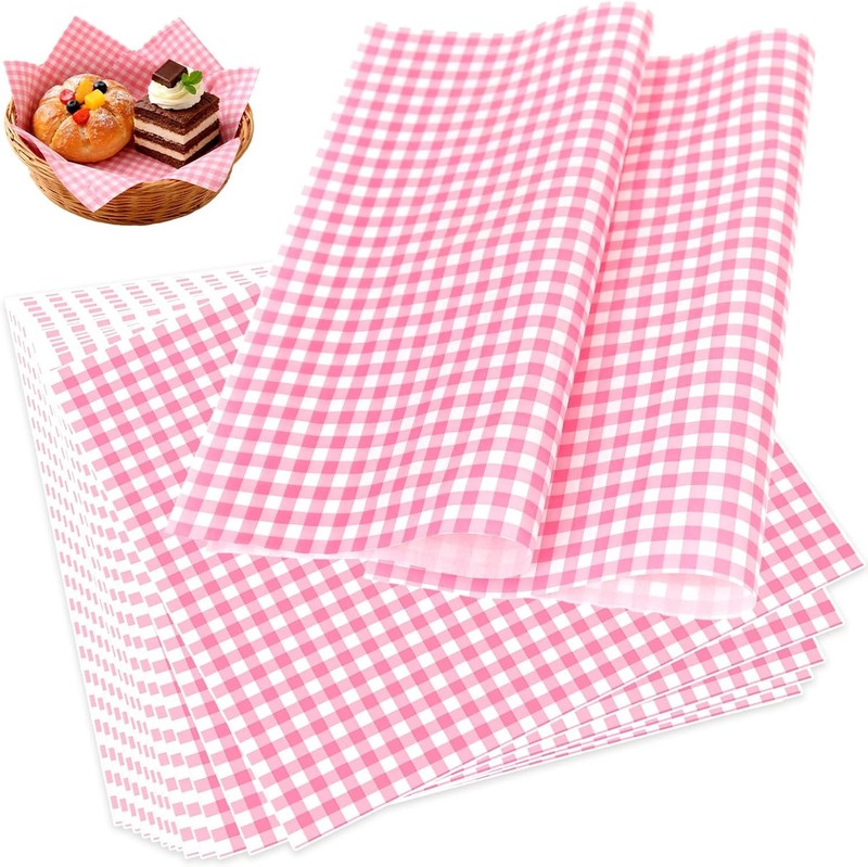 1000 Sheets Deli Paper Sheets, 12 x 12 Inch Cheered Dry Waxed Deli