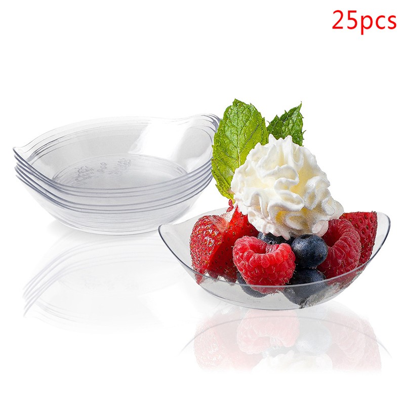 25Pcs Ice Cream Cup Fruit Candy Cake Jelly Yogurt Mousse Dessert Container gallery
