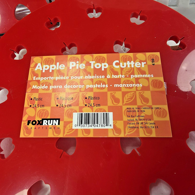 Fox Run Pie Top Cutter Set of 3 Apple Heart Lattice & Mrs. Anderson Crust Shield gallery