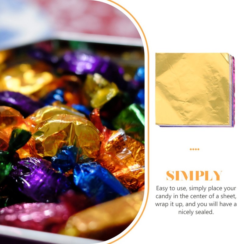 200 Pcs Mixed Color Candy Wrapping Foil Paper Aluminum Sheets gallery