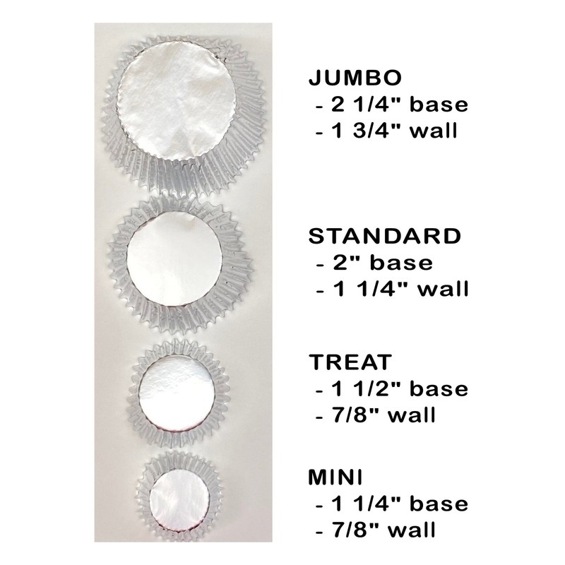 KING / JUMBO Foil Cupcake Baking Liner 50 ct - Burgundy gallery