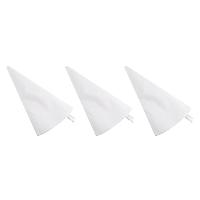 3 Pcs Reusable Baking Decoration Pastry Bags Cotton Canvas Cake Icing Bags