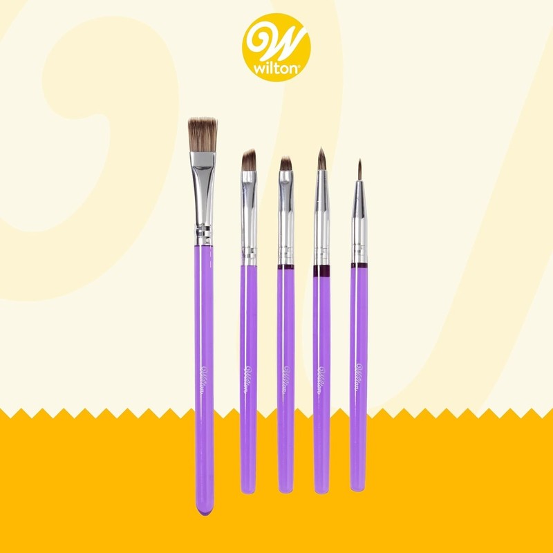 5-Piece Decorating Brush Set - Food Safe Decorating Brushes for Dusting Edibl... gallery