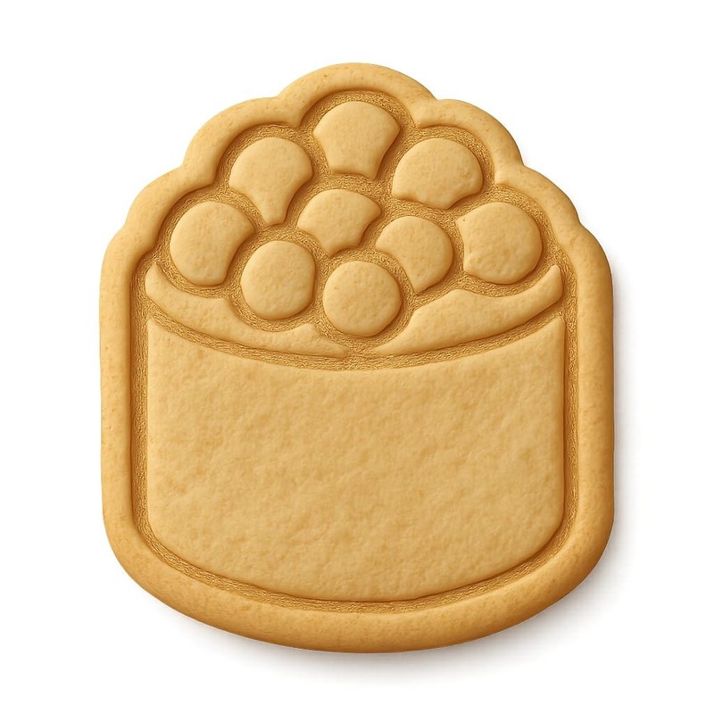 Ikura Sushi Cookie Cutter & Stamp, Fondant & Clay – 4×3.6