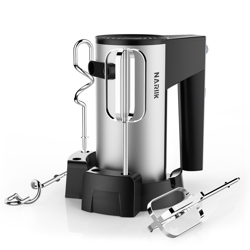 Electric Hand Mixer, Kitchen Handheld Mixer, Turbo Boost/Self-Control Speed +…