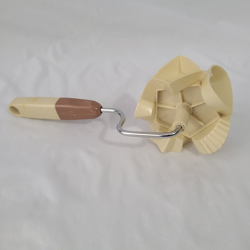 Vintage Sears Rolling Cookie Cutter Cutters 10" Roller Tool Baking 5 Shapes gallery