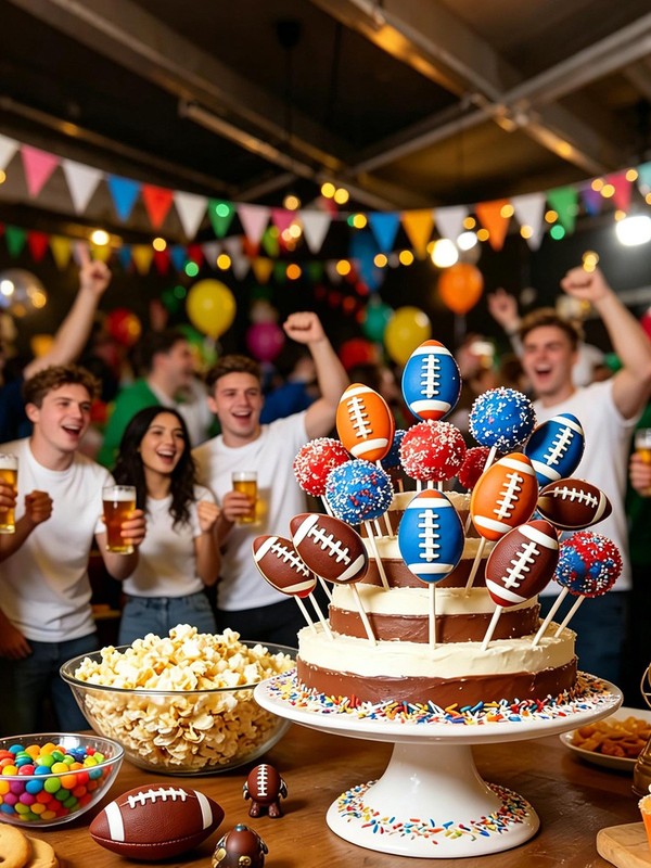 2Pcs 100 Pcs Paper Stick Practical Football Cake Mold Birthday Baking Tool New gallery