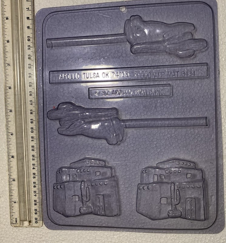Adobe House Coyote Cactus Clear Candy Chocolate Craft Mold Fun Scouts Entertain
