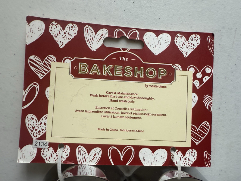 Cookie Cutters The Bakeshop by Master Class 3 Piece Set Heart Shape New gallery