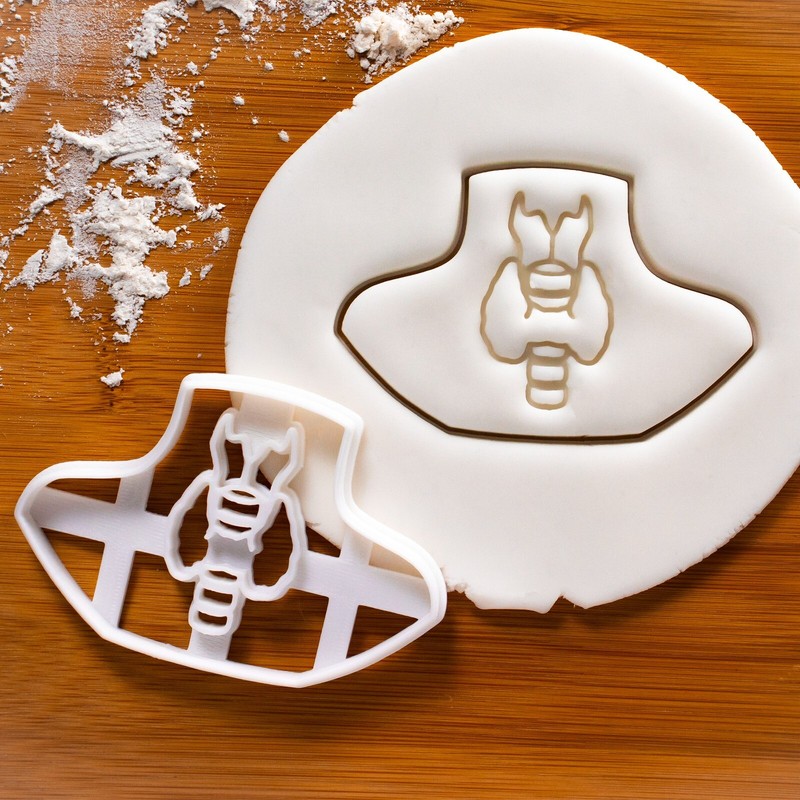 Thyroid Gland Cookie Cutter – science biology anatomy hypothyroidism endocrine