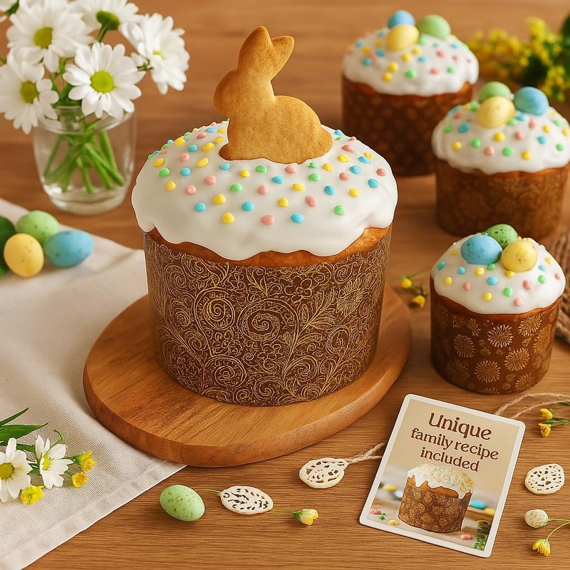 12 oz Kulich & Panettone Baking Molds – 12 Pack | Non-Stick Easter Bread Pape... gallery